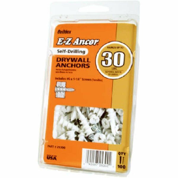 Itw Brands 25350 No. 50 Drilling Plastic Drywall Anchor, 50PK IT573680